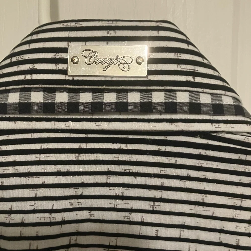 Men’s COOGI Monochrome Striped Shirt size S - Picture 3 of 6